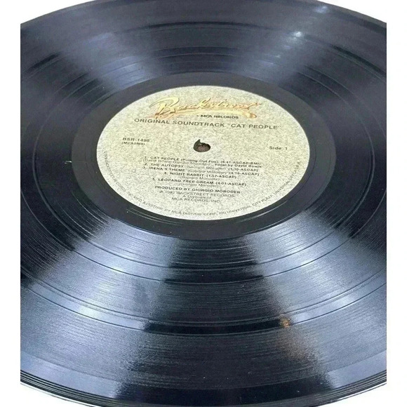 CAT PEOPLE Giorgio Moroder / David Bowie Backstreet BSR 1498 soundtrack EX - Picture 5 of 8